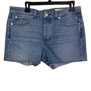 rag & bone Dre Low Rise Denim Shorts Cutoff Blue 100% Cotton Size 29